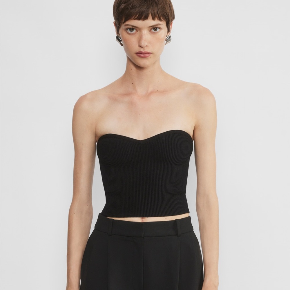 Babaton Sculpt Knit Sweetheart Tube Top XS